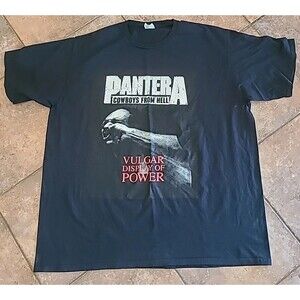 PANTERA - Cowboys From Hell / Vulgar Display of Power T-shirt ~ Black 3XL